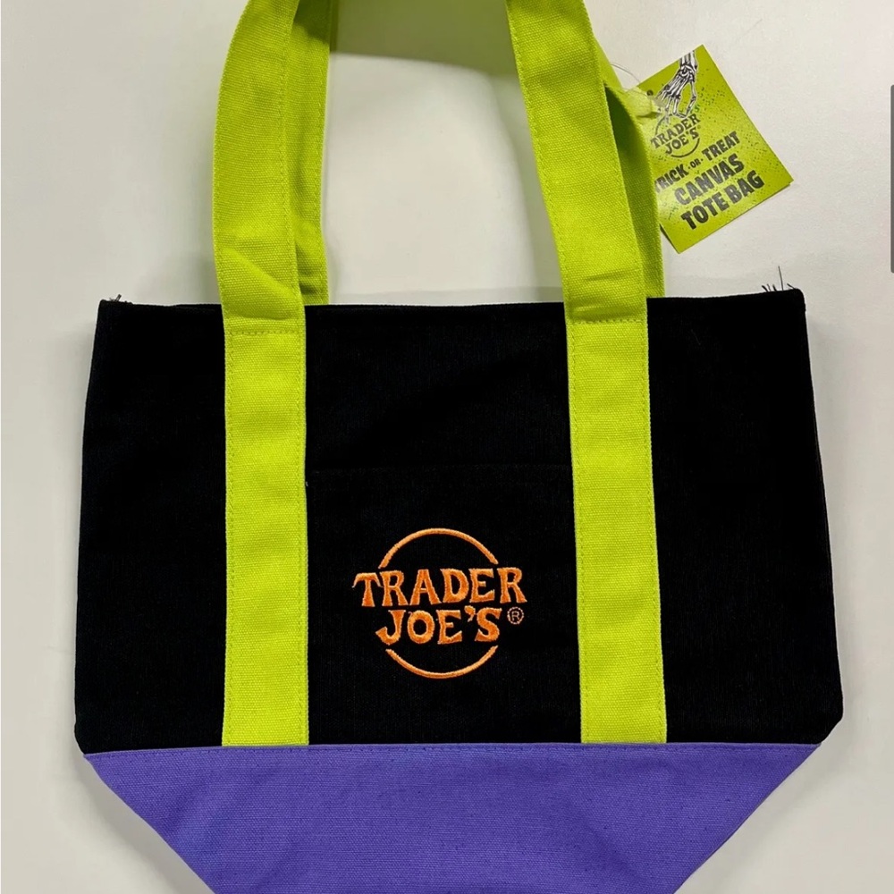NWT Trader Joes Mini Halloween Tote Bags Bundle of Four - Picture 3 of 7